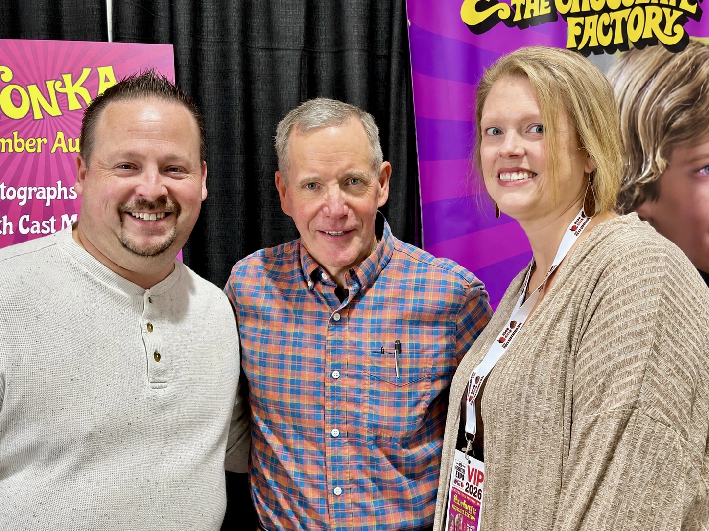MaeLeigh and me with Peter Ostrum, Charlie Bucket himself.